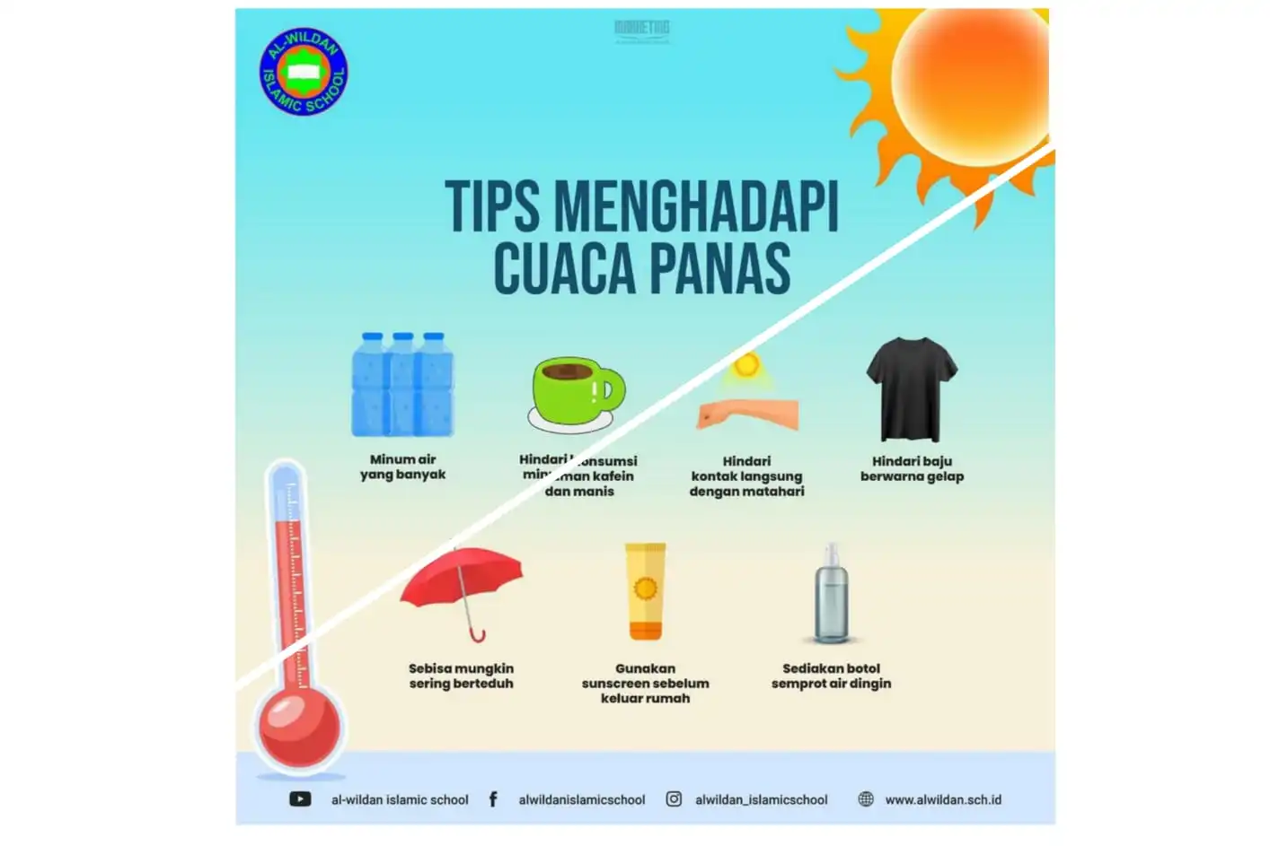 PENTING DIKETAHUI, 7 TIPS MENGATASI CUACA PANAS EKSTREM