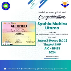 Prestasi Siswa Al-Wildan 1 Gading Serpong