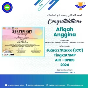 Prestasi Siswa Al-Wildan 1 Gading Serpong