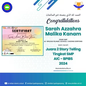 Prestasi Siswa Al-Wildan 1 Gading Serpong