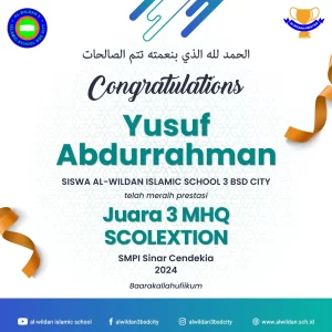 Prestasi Siswa-Siswi AL-WILDAN
