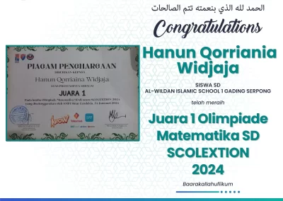 Prestasi Siswa-Siswi AL-WILDAN