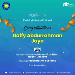 AL-WILDAN ISLAMIC SCHOOL Alumni Advance to Prestigious Universities