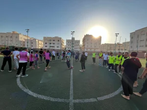 أنشطة الرياضة اليومية مع طلاب الدورة الخارجية الدفعة الأربعة في الجامعة الإسلامية بالمدينة