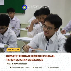 Mid-term Exam (STS) for the School Year 2024/2025 Odd Semester in AL-WILDAN ISLAMIC SCHOOL