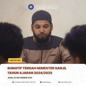 Mid-term Exam (STS) for the School Year 2024/2025 Odd Semester in AL-WILDAN ISLAMIC SCHOOL