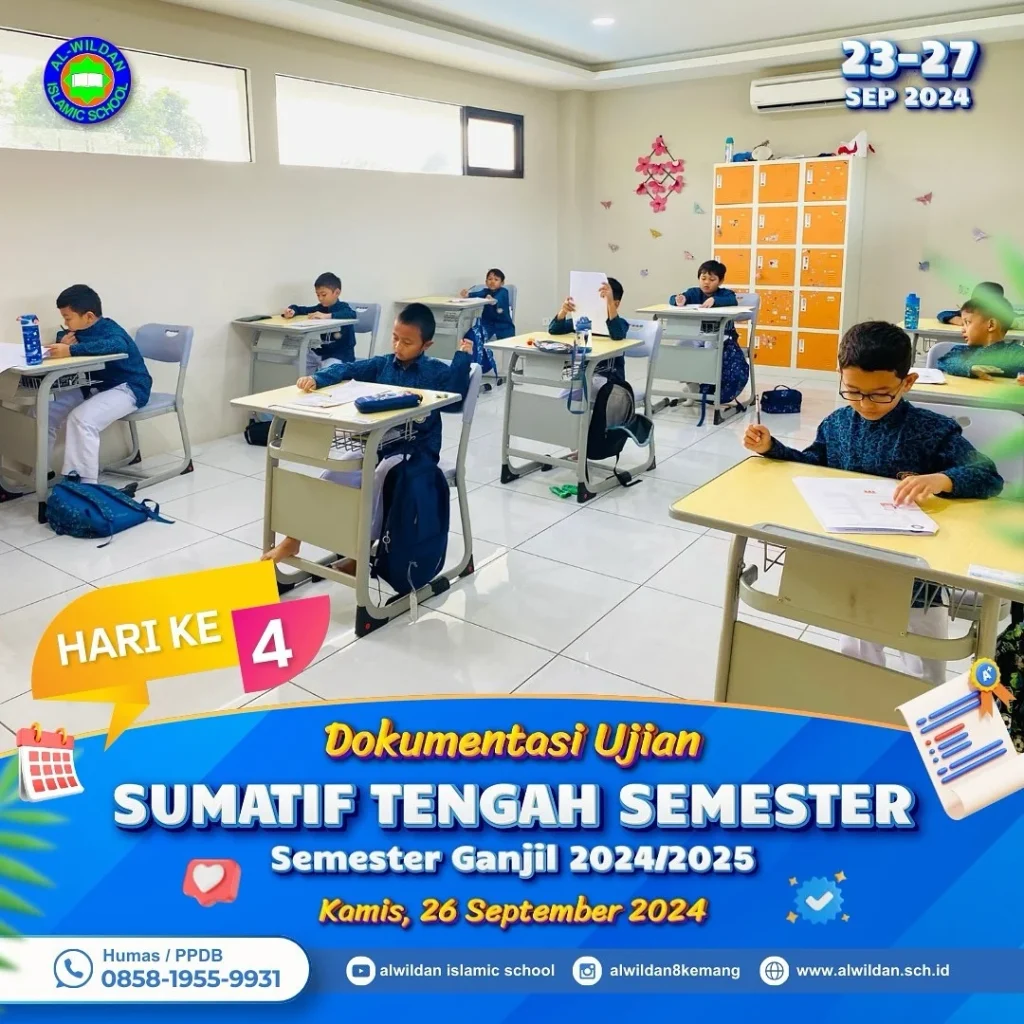 Mid-term Exam (STS) for the School Year 2024/2025 Odd Semester in AL-WILDAN ISLAMIC SCHOOL