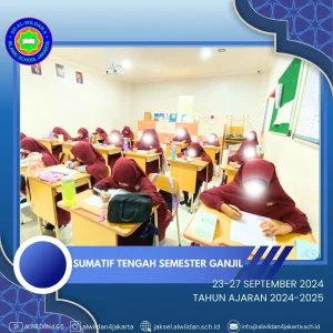 Mid-term Exam (STS) for the School Year 2024/2025 Odd Semester in AL-WILDAN ISLAMIC SCHOOL